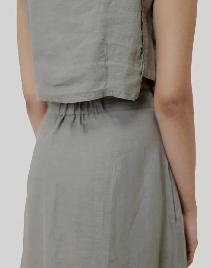 Skirts Women Madewell Reistor Overlap Midi Skirt Dark Green