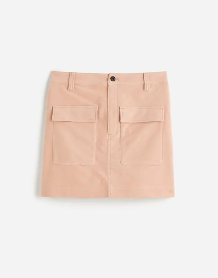 Skirts Women Madewell Utility Mini Skirt In Moleskin Pale Blush