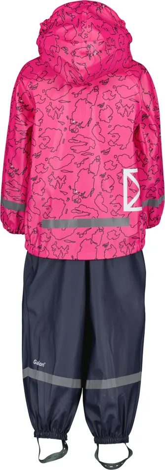 Slaskeman Kids039 Set Galon Grundsund Outlinepink Kids Didriksons Unlined Rain Set