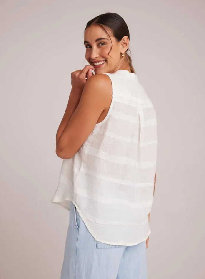 Sleeveless Women Bella Dahl Sleeveless Hidden Placket Button Down 8211 White