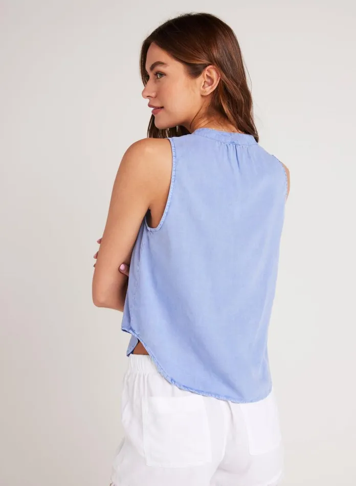 Sleeveless Women Bella Dahl Sleeveless Pullover 8211 Peri Blue Sleeveless Women Bella Dahl Sleeveless Pullover 8211 Peri Blue
