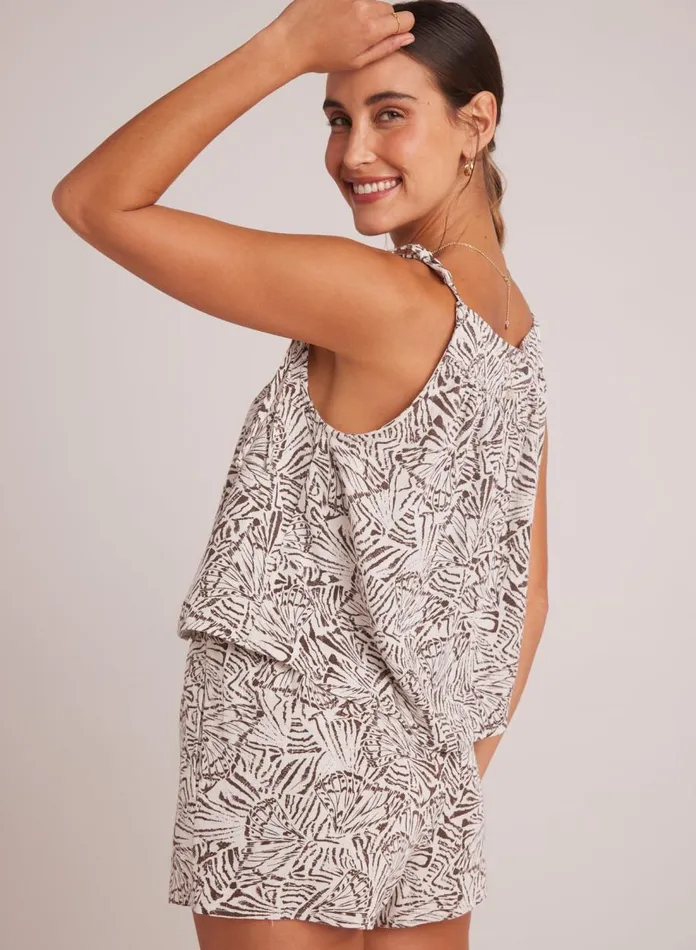 Sleeveless Women Bella Dahl Tie Shoulder Tank 8211 Papillon Print Sleeveless Women Bella Dahl Tie Shoulder Tank 8211 Papillon Print