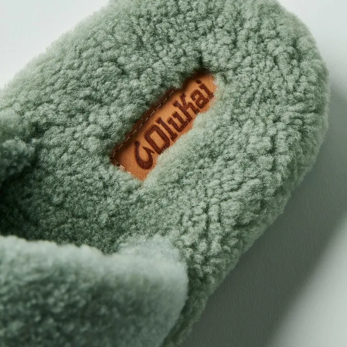Slides Women Olukai Hila Heu Slide Slipper Sandals 8211 Muted Green