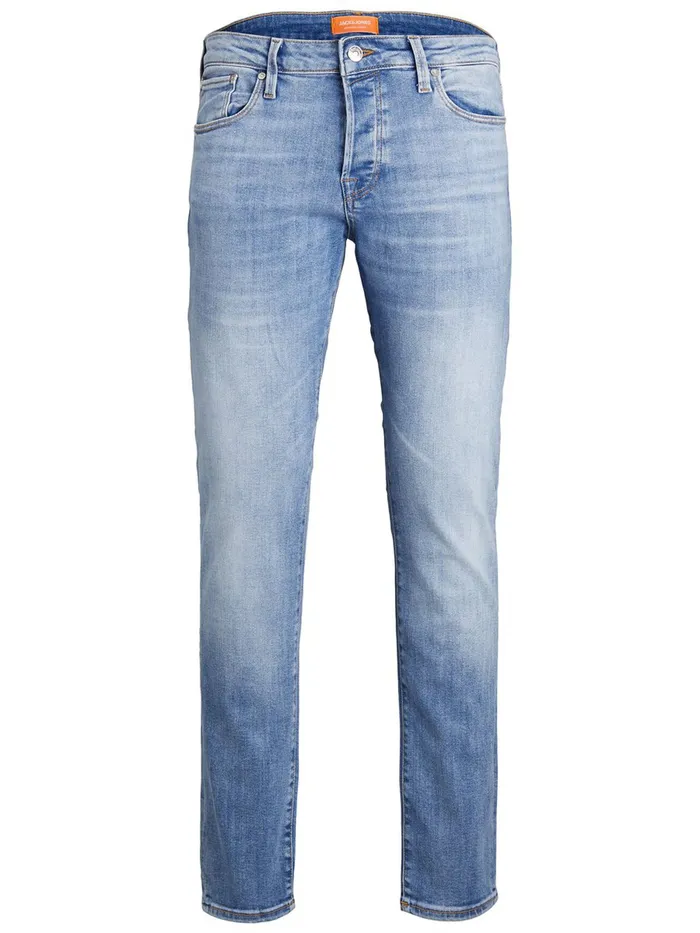 Slim and Straight Jeans JACK and JONES Mens TIM ICON AM 967 50SPS SLIMSTRAIGHT FIT JEANS Blue Blue Denim
