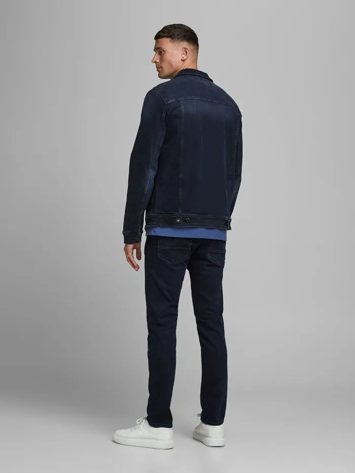 Slim and Straight Jeans JACK and JONES Mens TIM VINTAGE AM 603 SLIMSTRAIGHT FIT JEANS Blue Blue Denim