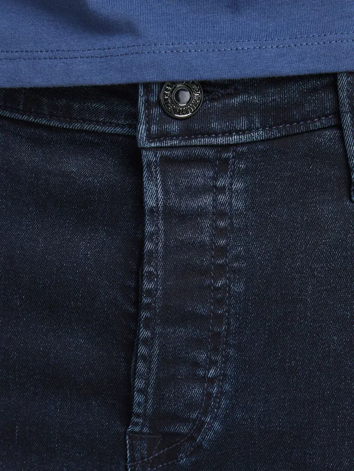 Slim and Straight Jeans JACK and JONES Mens TIM VINTAGE AM 603 SLIMSTRAIGHT FIT JEANS Blue Blue Denim
