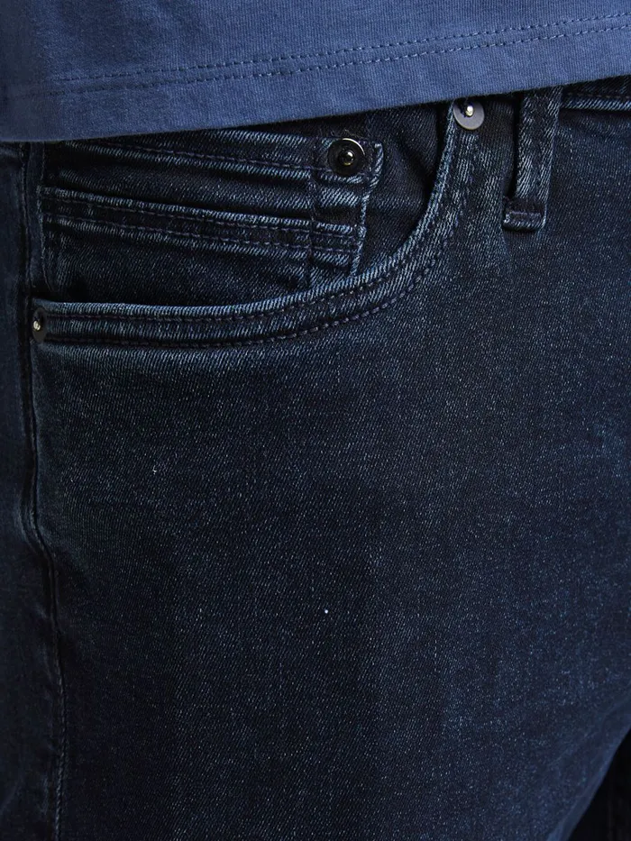 Slim and Straight Jeans JACK and JONES Mens TIM VINTAGE AM 603 SLIMSTRAIGHT FIT JEANS Blue Blue Denim
