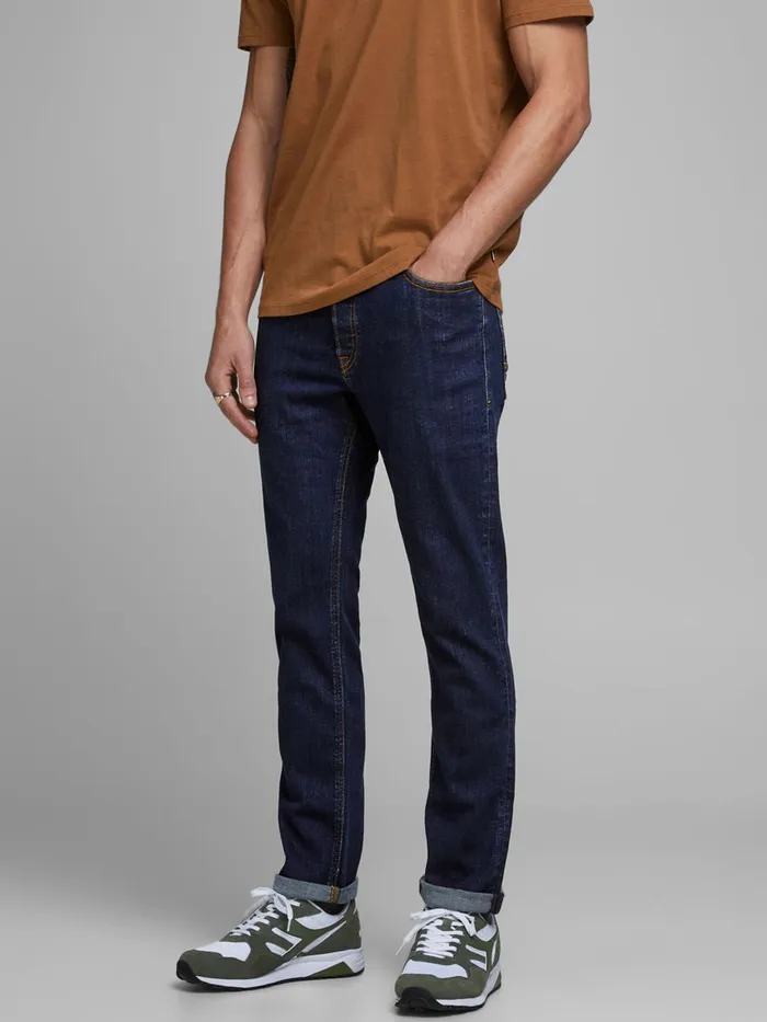 Slim and Straight Jeans JACK and JONES Mens TIM VINTAGE AM 604 SLIMSTRAIGHT FIT JEANS Blue Blue Denim Slim and Straight Jeans JACK and JONES Mens TIM VINTAGE AM 604 SLIMSTRAIGHT FIT JEANS Blue Blue Denim