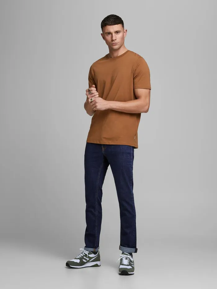 Slim and Straight Jeans JACK and JONES Mens TIM VINTAGE AM 604 SLIMSTRAIGHT FIT JEANS Blue Blue Denim