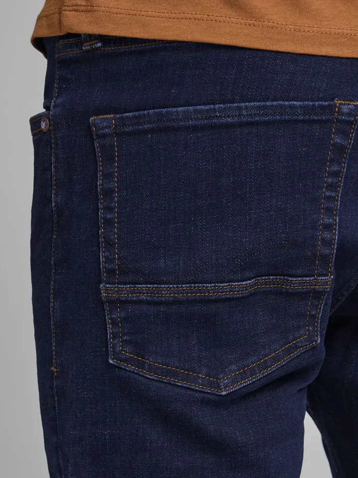Slim and Straight Jeans JACK and JONES Mens TIM VINTAGE AM 604 SLIMSTRAIGHT FIT JEANS Blue Blue Denim