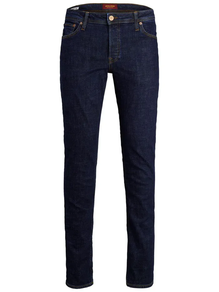 Slim and Straight Jeans JACK and JONES Mens TIM VINTAGE AM 604 SLIMSTRAIGHT FIT JEANS Blue Blue Denim