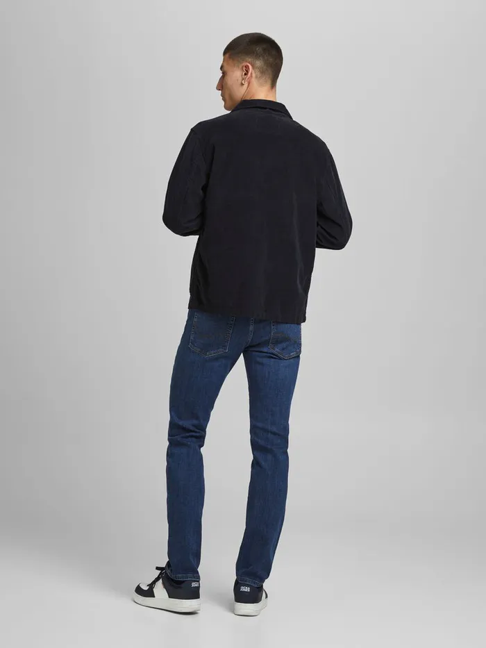 Slim and Straight Jeans JACK and JONES Mens TIM VINTAGE AM 605 SLIMSTRAIGHT FIT JEANS Blue Blue Denim