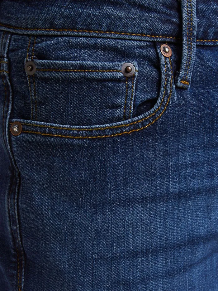 Slim and Straight Jeans JACK and JONES Mens TIM VINTAGE AM 605 SLIMSTRAIGHT FIT JEANS Blue Blue Denim