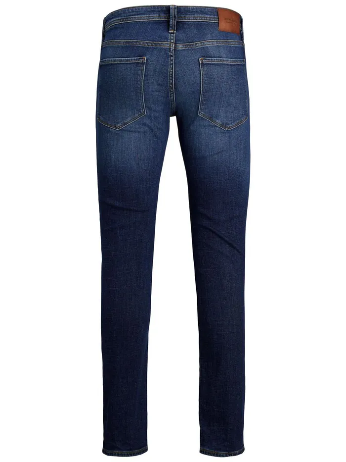 Slim and Straight Jeans JACK and JONES Mens TIM VINTAGE AM 605 SLIMSTRAIGHT FIT JEANS Blue Blue Denim