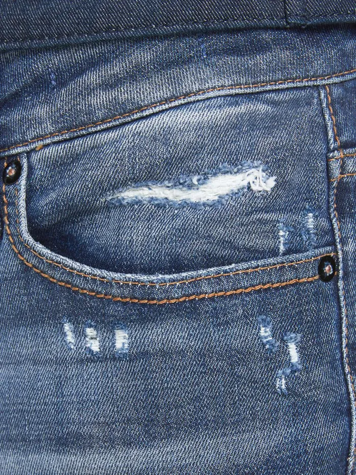 Slim and Straight Jeans JACK and JONES Mens TIM VINTAGE JOS 731 SLIMSTRAIGHT FIT JEANS Blue Blue Denim