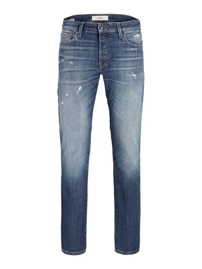 Slim and Straight Jeans JACK and JONES Mens TIM VINTAGE JOS 731 SLIMSTRAIGHT FIT JEANS Blue Blue Denim