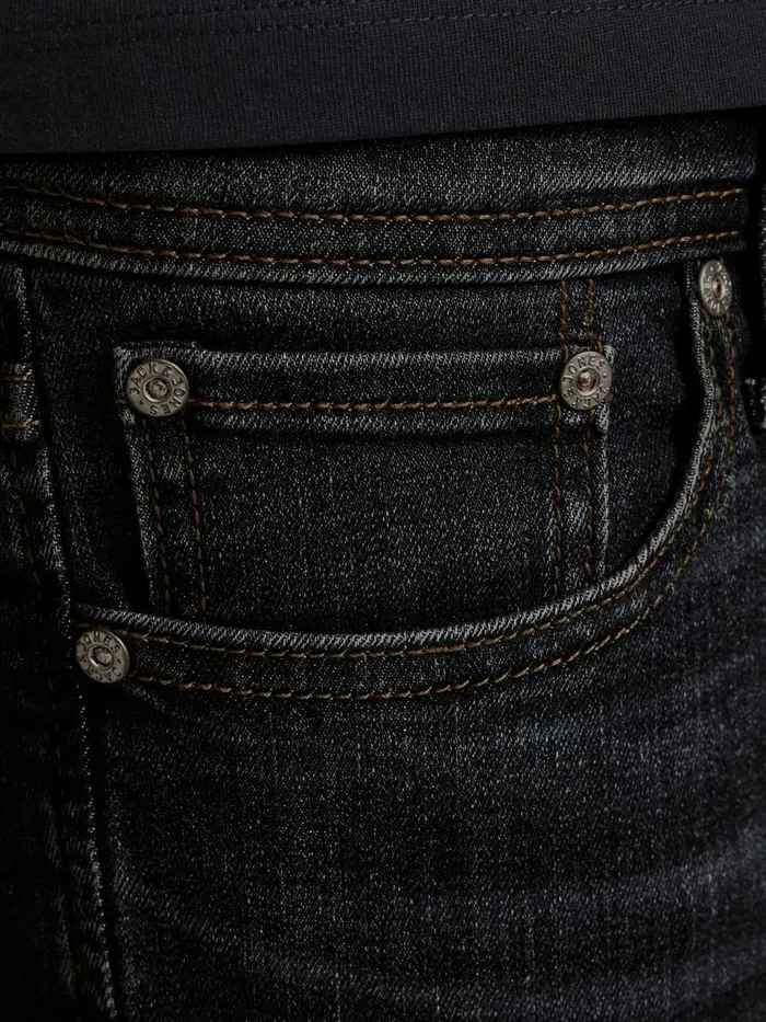 Slim Jeans JACK and JONES Mens 2PACK GELNN ORIGINAL AM SLIM FIT JEANS Black Black Denim
