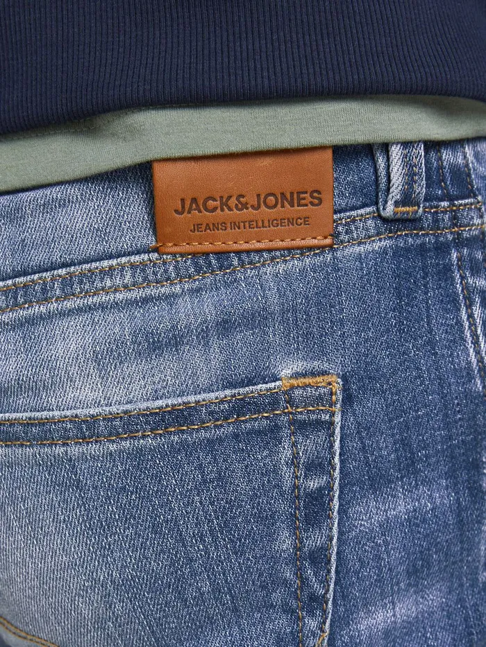 Slim Jeans JACK and JONES Mens GLENN FOX GE 740 SLIM FIT JEANS Blue Blue Denim