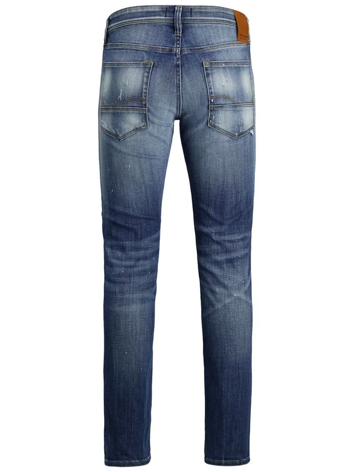 Slim Jeans JACK and JONES Mens GLENN FOX GE 740 SLIM FIT JEANS Blue Blue Denim