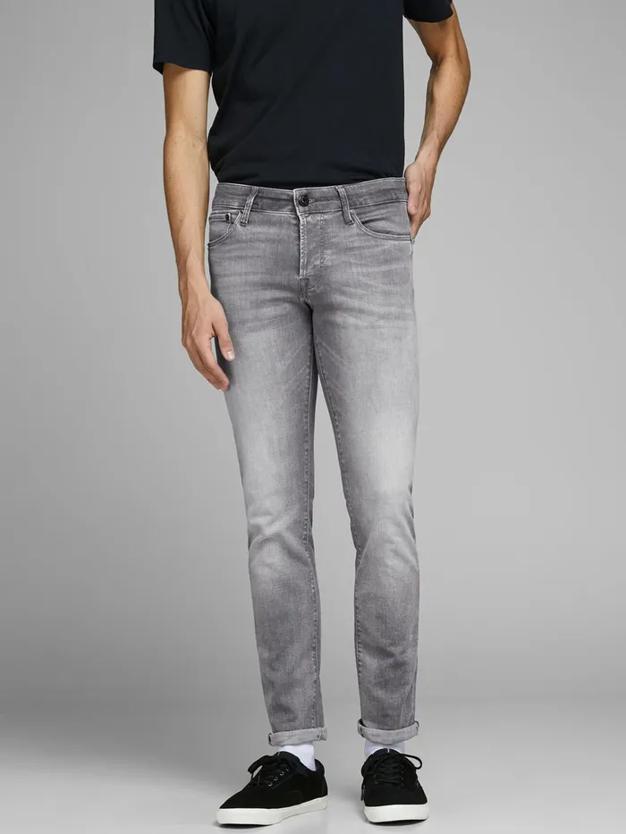 Slim Jeans JACK and JONES Mens GLENN ICON JJ 257 50SPS SLIM FIT JEANS Grey Grey Denim Slim Jeans JACK and JONES Mens GLENN ICON JJ 257 50SPS SLIM FIT JEANS Grey Grey Denim