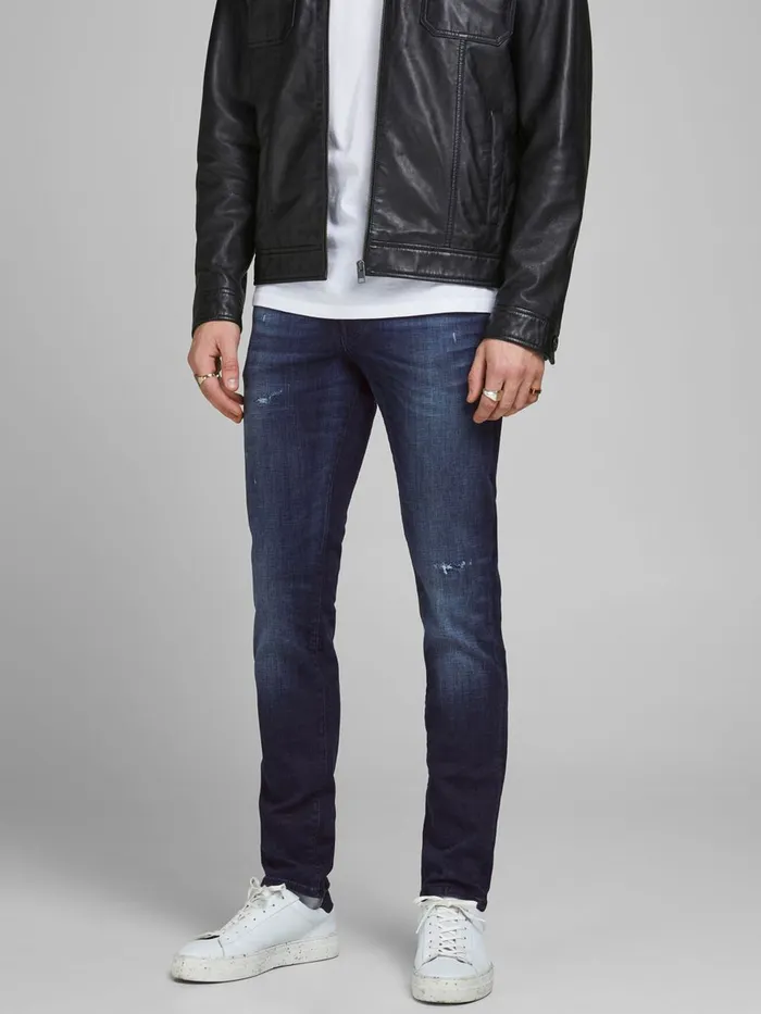 Slim Jeans JACK and JONES Mens GLENN ICON JJ 758 SLIM FIT JEANS Blue Blue Denim Slim Jeans JACK and JONES Mens GLENN ICON JJ 758 SLIM FIT JEANS Blue Blue Denim