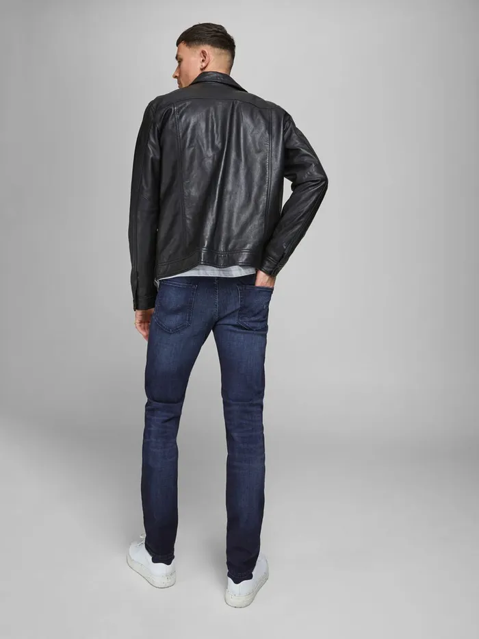 Slim Jeans JACK and JONES Mens GLENN ICON JJ 758 SLIM FIT JEANS Blue Blue Denim