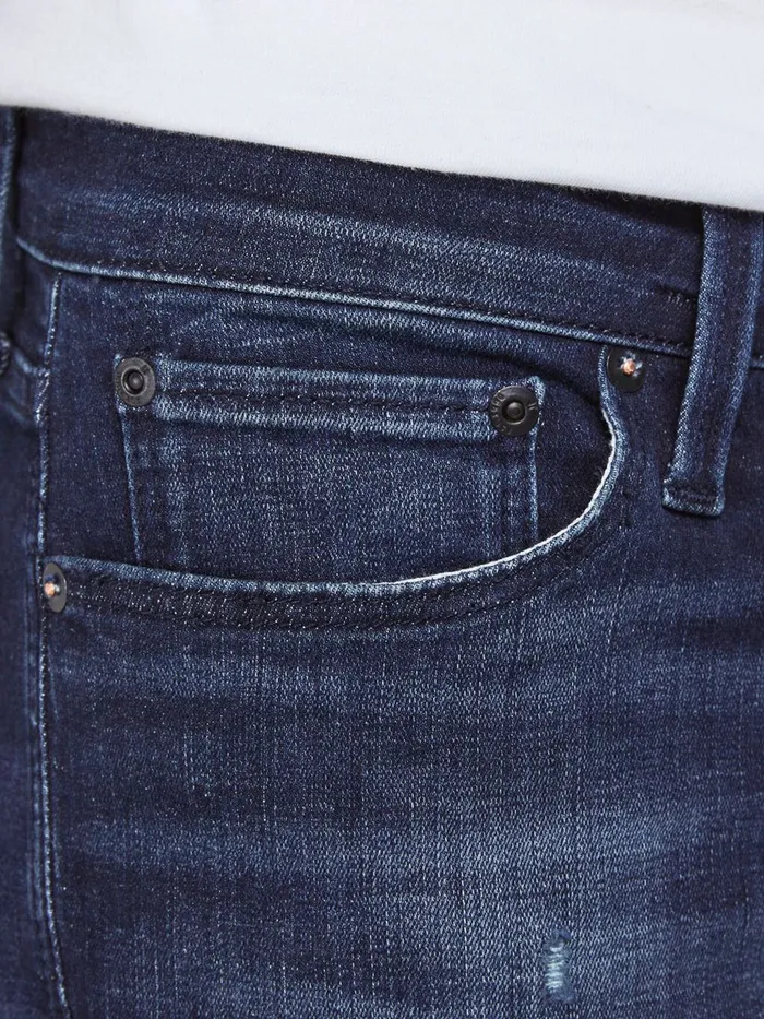Slim Jeans JACK and JONES Mens GLENN ICON JJ 758 SLIM FIT JEANS Blue Blue Denim
