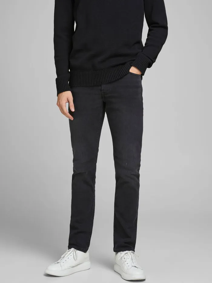 Slim Jeans JACK and JONES Mens GLENN ORIGINAL CJ 167 SLIM FIT JEANS Black Black Denim Slim Jeans JACK and JONES Mens GLENN ORIGINAL CJ 167 SLIM FIT JEANS Black Black Denim