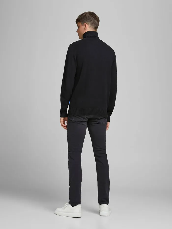 Slim Jeans JACK and JONES Mens GLENN ORIGINAL CJ 167 SLIM FIT JEANS Black Black Denim