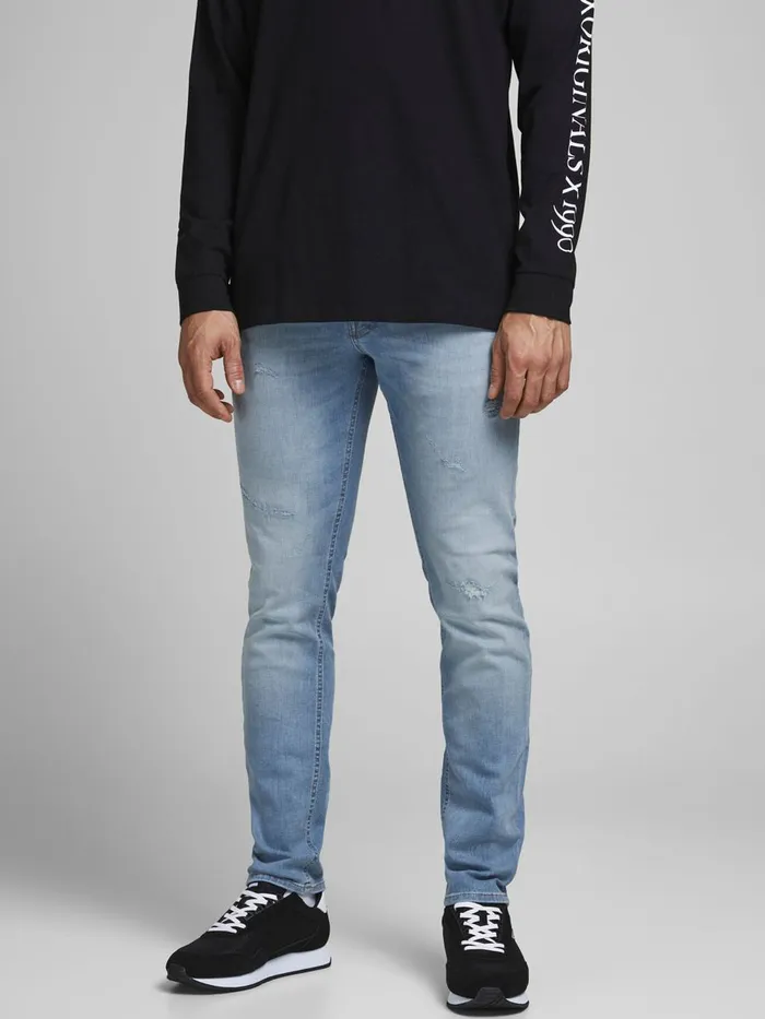 Slim Jeans JACK and JONES Mens GLENN ORIGINAL JJ 261 SLIM FIT JEANS Blue Blue Denim Slim Jeans JACK and JONES Mens GLENN ORIGINAL JJ 261 SLIM FIT JEANS Blue Blue Denim