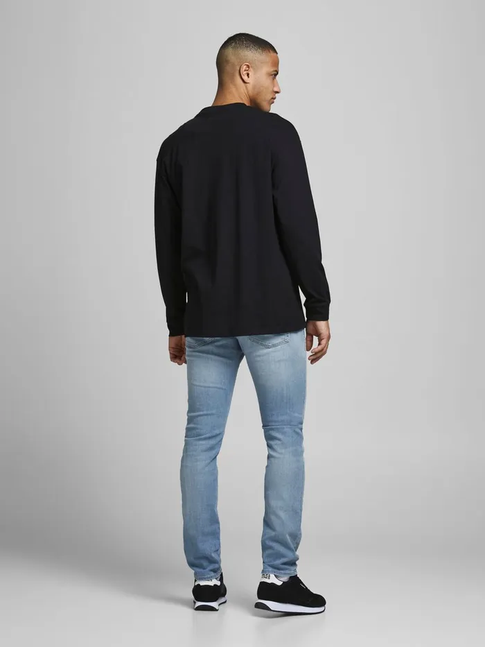 Slim Jeans JACK and JONES Mens GLENN ORIGINAL JJ 261 SLIM FIT JEANS Blue Blue Denim