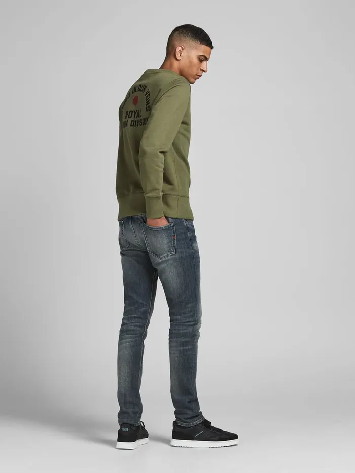 Slim Jeans JACK and JONES Mens GLENN ROYAL R215 RDD LTD SLIM FIT JEANS Blue Blue Denim