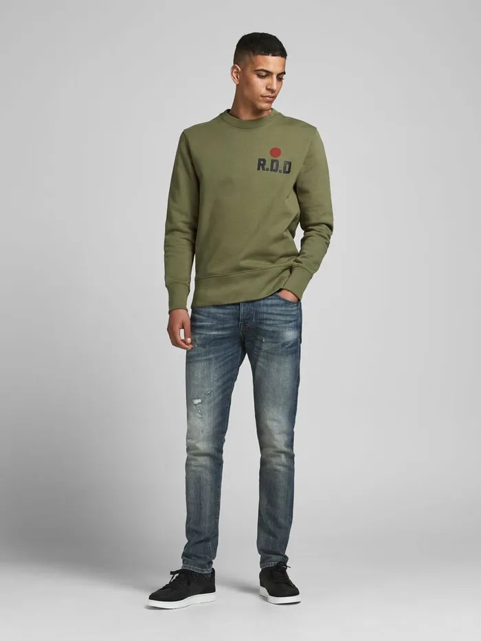 Slim Jeans JACK and JONES Mens GLENN ROYAL R215 RDD LTD SLIM FIT JEANS Blue Blue Denim