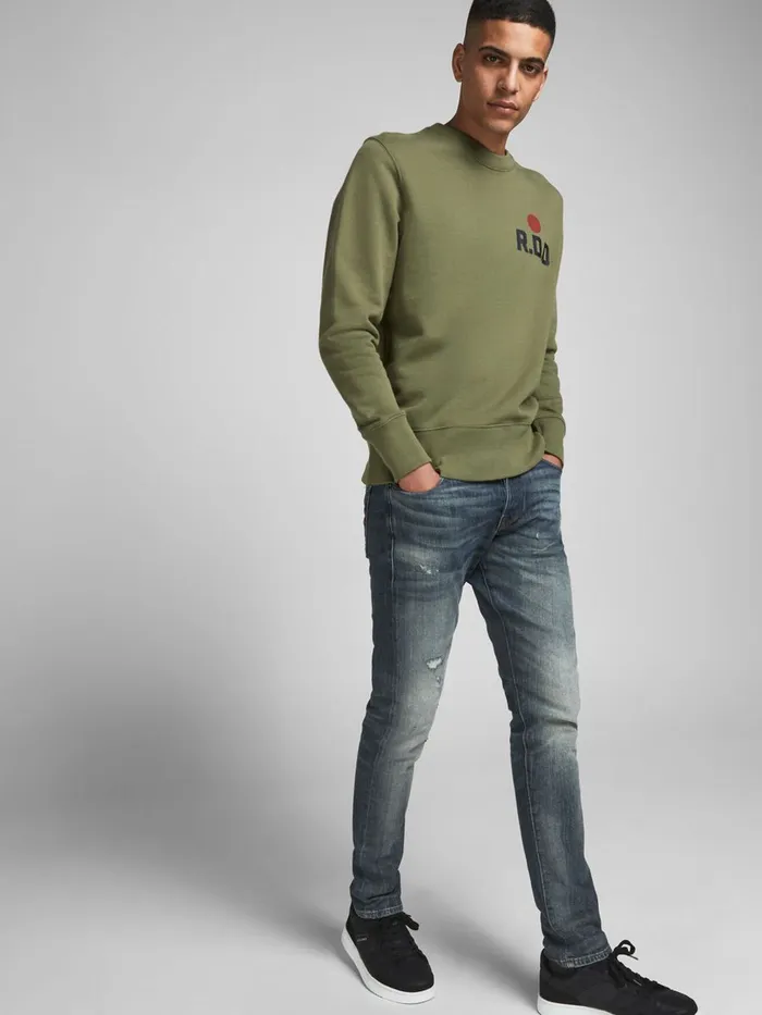 Slim Jeans JACK and JONES Mens GLENN ROYAL R215 RDD LTD SLIM FIT JEANS Blue Blue Denim