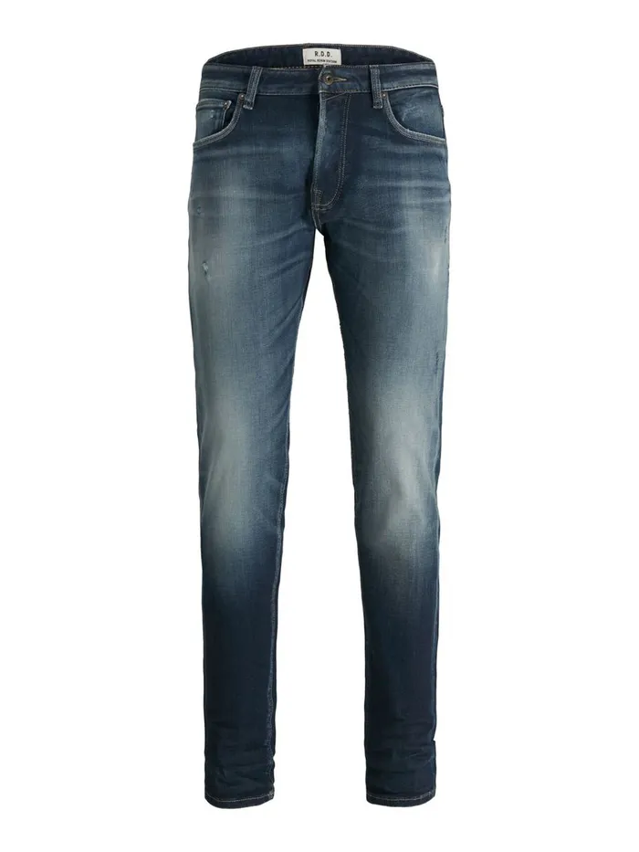 Slim Jeans JACK and JONES Mens GLENN ROYAL R252 RDD SLIM FIT JEANS Blue Blue Denim