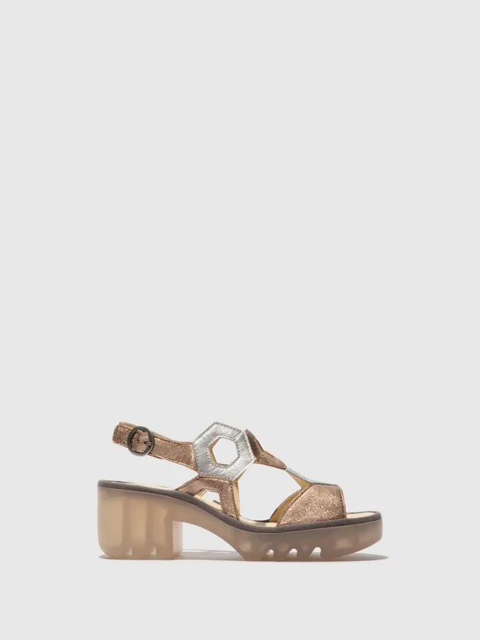 SlingBack Sandals TEWA573FLY SAHARASILVER Women Fly London Sandals