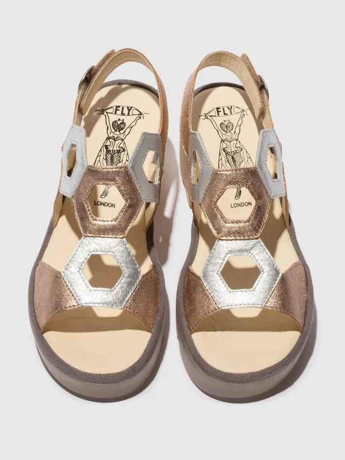 SlingBack Sandals TEWA573FLY SAHARASILVER Women Fly London Sandals