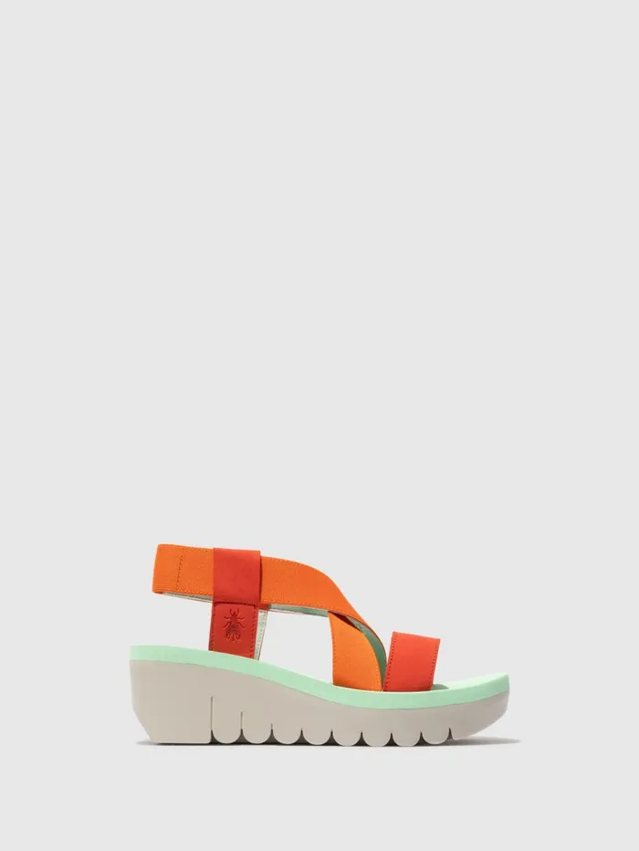 SlingBack Sandals YABI922FLY DEVIL REDORANGESPEARMINT Women Fly London Sandals SlingBack Sandals YABI922FLY DEVIL REDORANGESPEARMINT Women Fly London Sandals