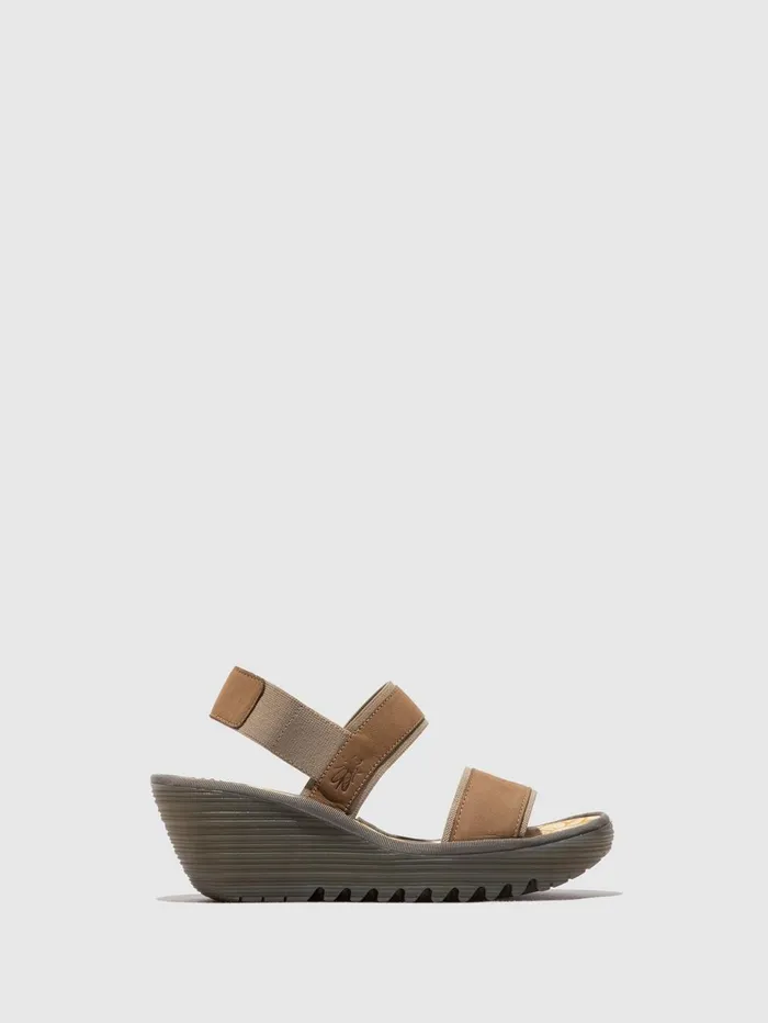 SlingBack Sandals YACO416FLY SAND Women Fly London Sandals