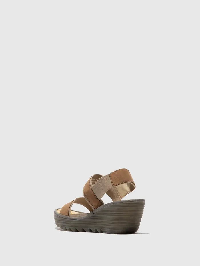 SlingBack Sandals YACO416FLY SAND Women Fly London Sandals