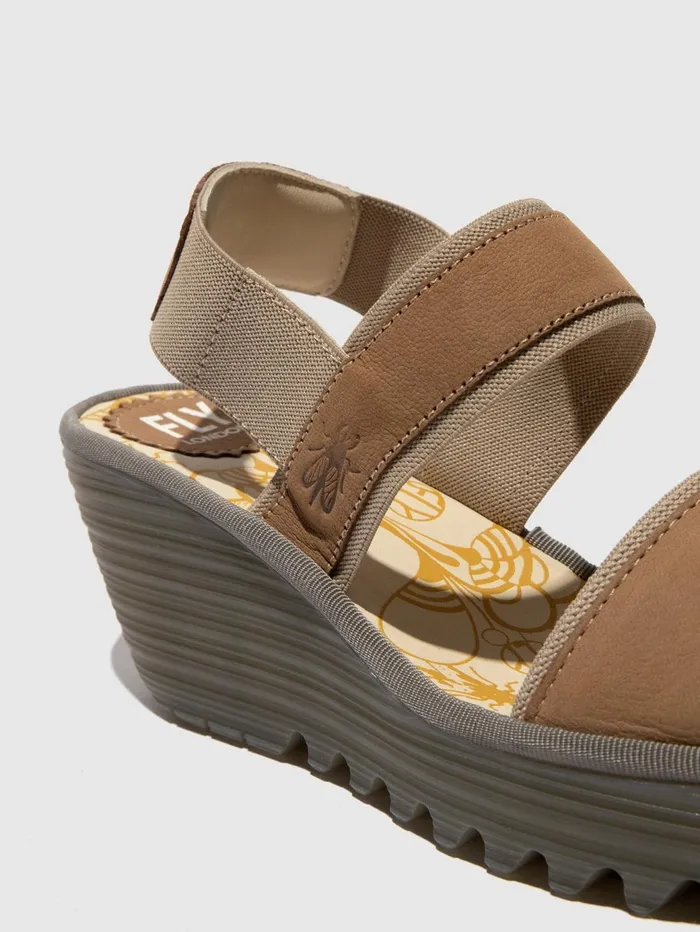 SlingBack Sandals YACO416FLY SAND Women Fly London Sandals