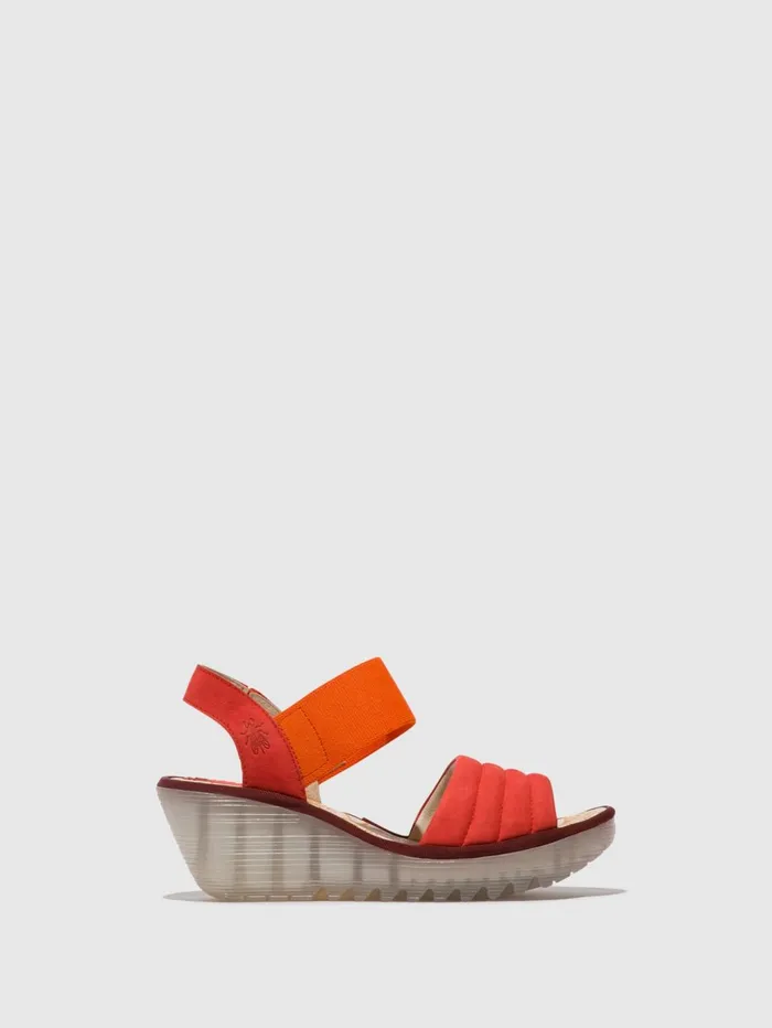 SlingBack Sandals YIKO414FLY DEVIL RED Women Fly London Sandals