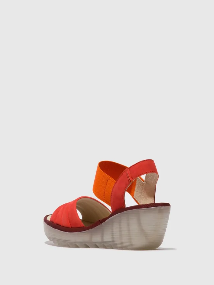 SlingBack Sandals YIKO414FLY DEVIL RED Women Fly London Sandals