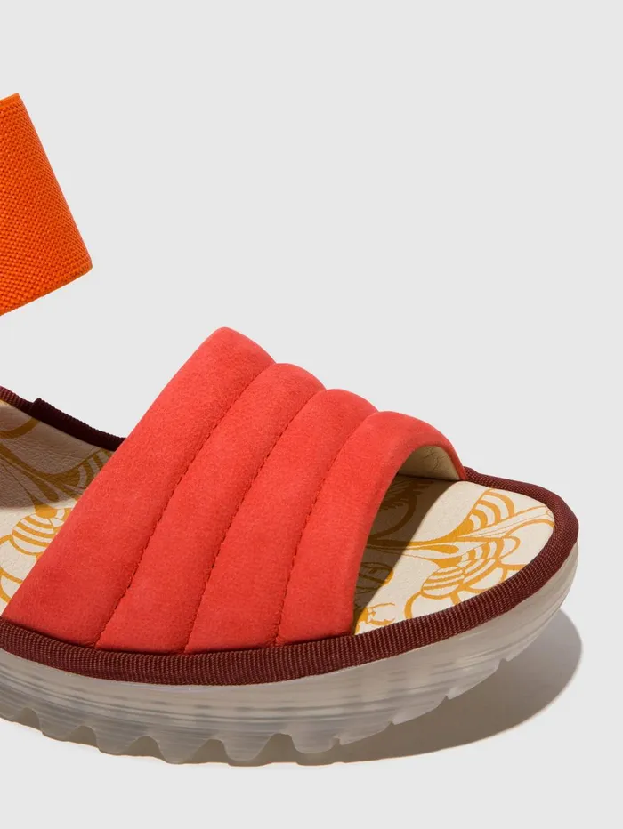 SlingBack Sandals YIKO414FLY DEVIL RED Women Fly London Sandals