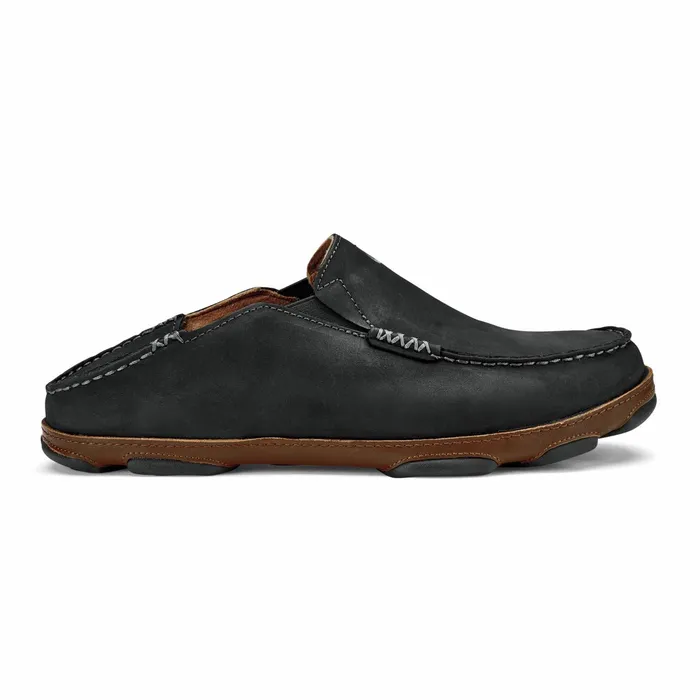 SlipOn Men Olukai Molo Leather Slip On Shoes 8211 Black Toffee
