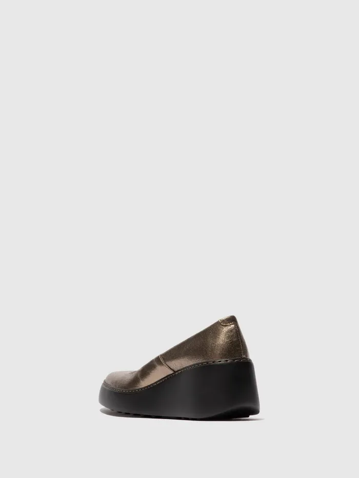 Slipon Shoes DICH643FLY DARK GOLD Women Fly London Shoes