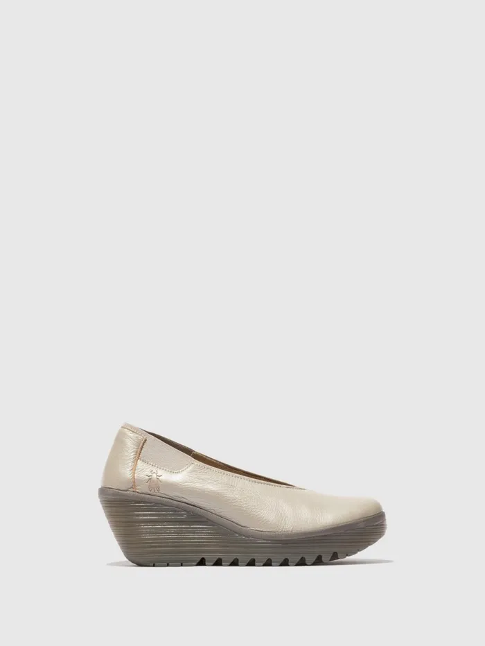 Slipon Shoes YOZA438FLY BORGOGNA SILVER Women Fly London Shoes