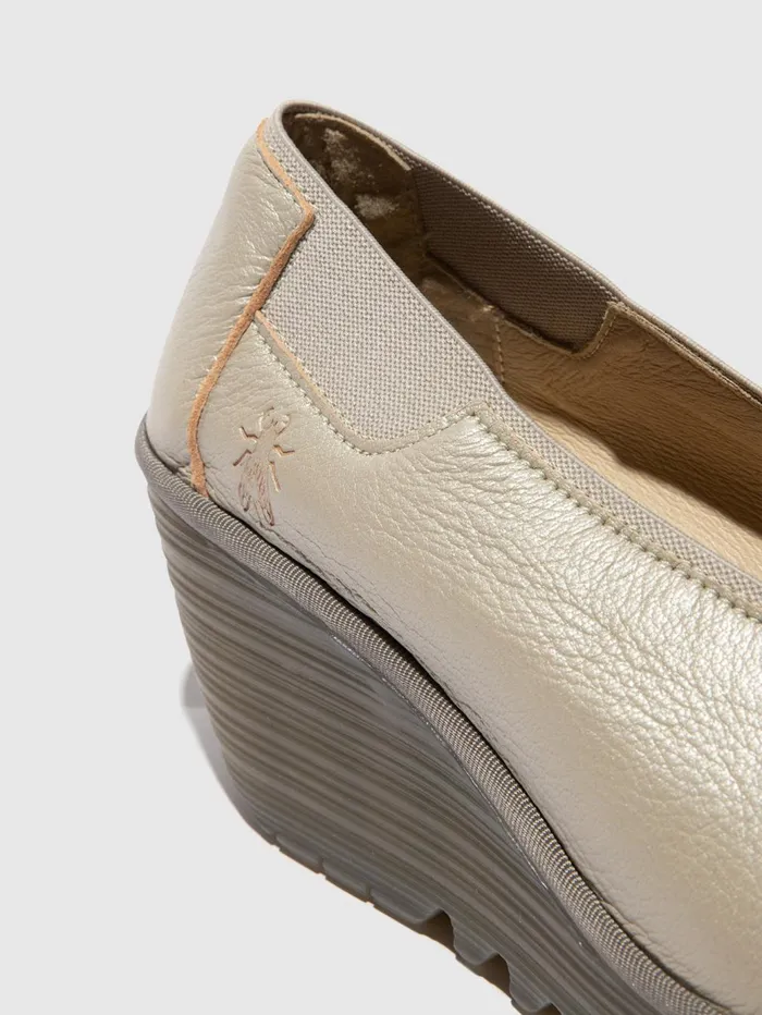 Slipon Shoes YOZA438FLY BORGOGNA SILVER Women Fly London Shoes