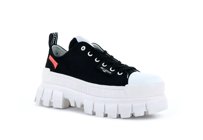 Sneakers Women PALLADIUM REVOLT LO TX Blackmarshmallow Sneakers Women PALLADIUM REVOLT LO TX Blackmarshmallow