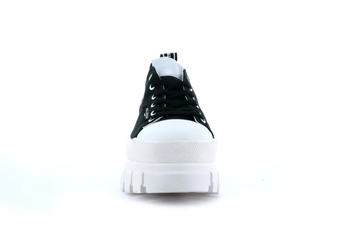 Sneakers Women PALLADIUM REVOLT LO TX Blackmarshmallow Sneakers Women PALLADIUM REVOLT LO TX Blackmarshmallow